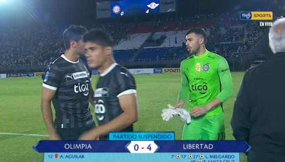 El partido entre Olimpia y Libertad por la Copa Paraguay fue suspendido