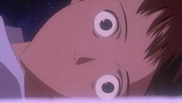 Shinji Ikari en la escena final de "The End of Evangelion", cinta que dio fin a la serie de TV. (Fuente: Gainax)