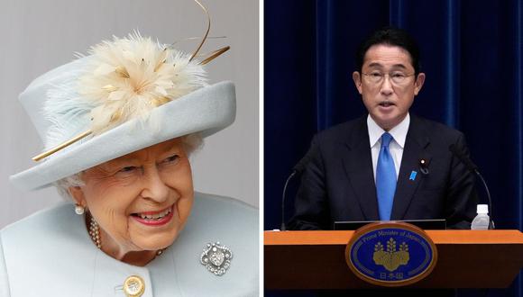 Fumio Kishida destacó el longevo reinado de Isabel II, "el más largo de la casa real" británica, y recordó la visita que la monarca hizo a Japón en 1975. (Foto de Shuji Kajiyama /  Joe KLAMAR de AFP)