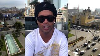 Instagram: Ronaldinho y el mensaje que sorprende sobre su llegada a Lima