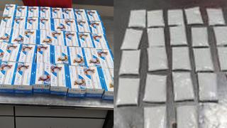 Callao: incautan 1 kilo de cocaína camuflado en cajas de mascarillas con destino a China 