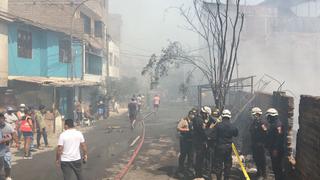 San Juan de Lurigancho: incendio en un almacén de colchones deja un muerto  