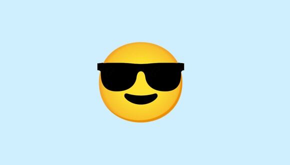 El emoji es conocido en inglés como Smiling Face with Sunglasses. Conoce qué significa en WhatsApp. (Foto: Emojipedia)