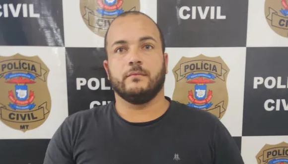 El sujeto, que estaba prófugo de la justicia, fue identificado por la policía civil del estado de Mato Grosso como Alan Diego dos Santos Rodrigues, de 32 años.