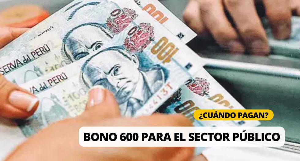 ¿En qué fecha se paga el Bono 600 para los trabajadores del sector público? | Foto: Diseño EC