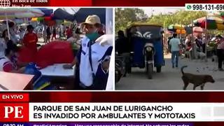 Coronavirus en Perú: ambulantes invaden parque en San Juan de Lurigancho