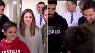 La emoción de un niño que logró llamar la atención de Lionel Messi y Luis Suárez