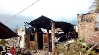 Loreto: incendio consume cuatro viviendas enIquitos
