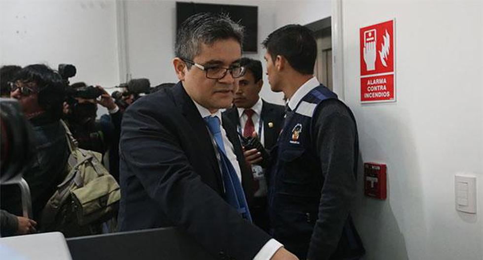 José Domingo Pérez denunció que desconocidos forzaron la puerta de su domicilio. (Foto: Agencia Andina)