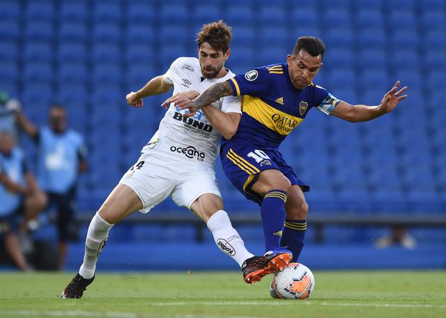 Boca enfrentó a Santos por la semifinal de ida de la Copa Libertadores