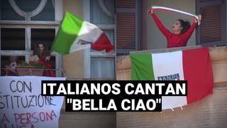 “Bella Ciao” suena en los balcones de Italia por el Día de la Liberación