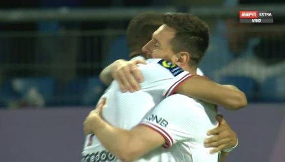 Gol de Lionel Messi para el 1-0 del PSG vs. Montpellier en Ligue 1. (Foto: ESPN)