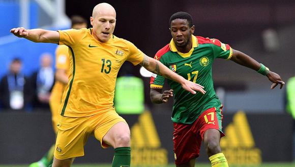 Camerún y Australia empataron 1-1 por la Copa Confederaciones 2017. (Foto. Agencias)