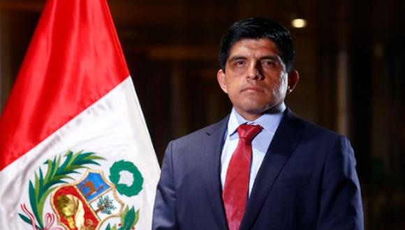 Juan Carrasco Millones informó que renunció a su cargo como fiscal para poder ejercer la labor de ministro del Interior | Foto: Presidencia Perú