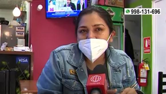 Empresaria teme por su vida y pide garantías. Ella piensa cerrar su local en Jesús María | Foto: América Noticias