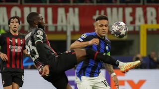 Inter venció 2-0 a Milan por semifinal de ida de la Champions League
