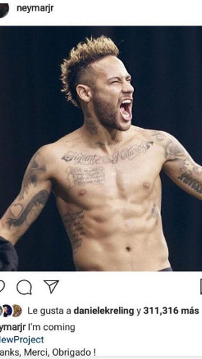 Neymar sembró la duda en su cuenta de Instagram. (Foto: captura)