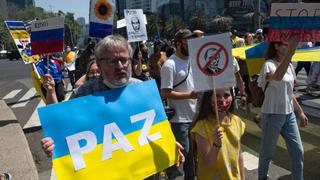 Protestas en México y Ecuador contra invasión rusa de Ucrania 