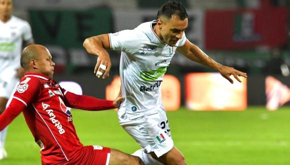 América de Cali igualó 1-1 con Once Caldas en el partido de la novena jornada de la Liga BetPlay en el estadio Palogrande. (Foto: Once Caldas)