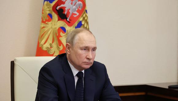 El presidente ruso, Vladimir Putin, en Moscú, Rusia, el 4 de enero. 2023. (Foto de Mikhail Klimentyev / Sputnik / AFP)