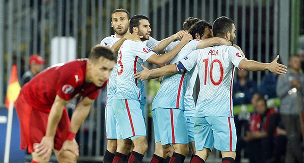 Turquía 2-0 República Checa en Lens por la Eurocopa. (Foto: EFE)