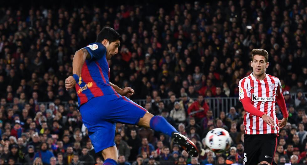 Luis Suárez abrió el marcador del Barcelona vs Athletic Bilbao por la Copa del Rey. (Foto: Getty Images)