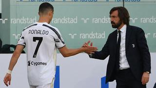 Pirlo explicó la razón de la suplencia de Cristiano Ronaldo en el cierre de la Serie A