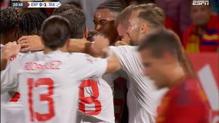 Suiza sorprende: gol de Manuel Akanji para darle la victoria parcial ante España | VIDEO