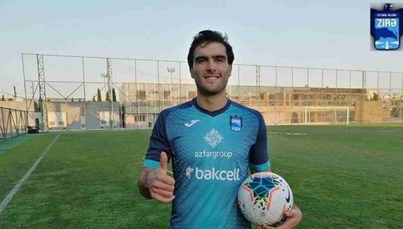 Álvaro Ampuero ya tuvo su primer día en Zira FK de Azerbaiyán. (Foto: Zira FK)