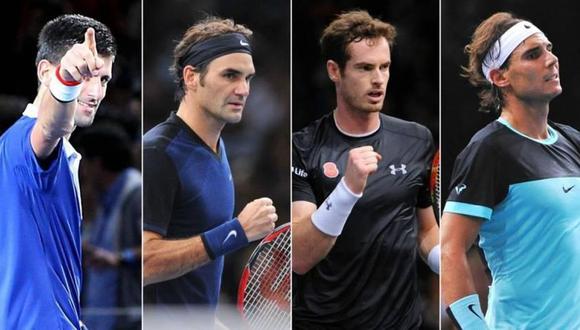 Djokovic, Nadal, Federer y Murray se unen en la Laver Cup. (Foto: Twitter)