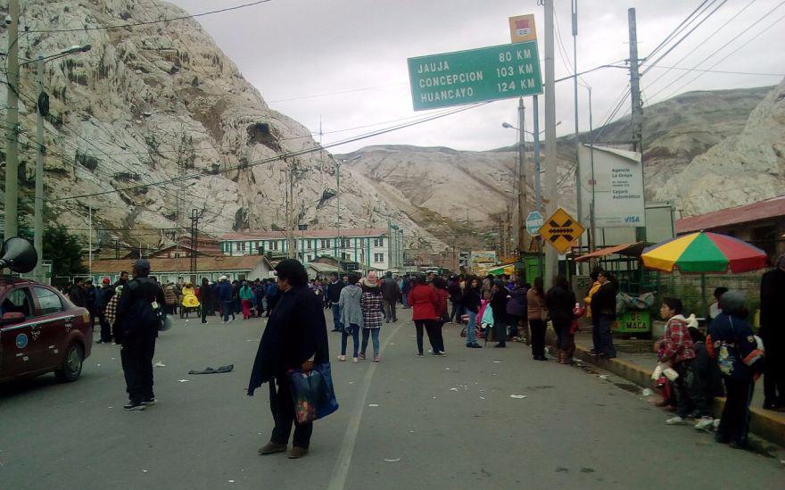 La Carretera Central ha sido bloqueada por maestros. (Foto: cortesía)