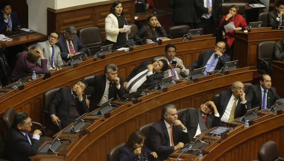 Pleno y pormenores. El pleno Congreso aprobó la cuestión de confianza planteada por el Gabinete Ministerial. (Foto: Alonso Chero/ El Comercio)