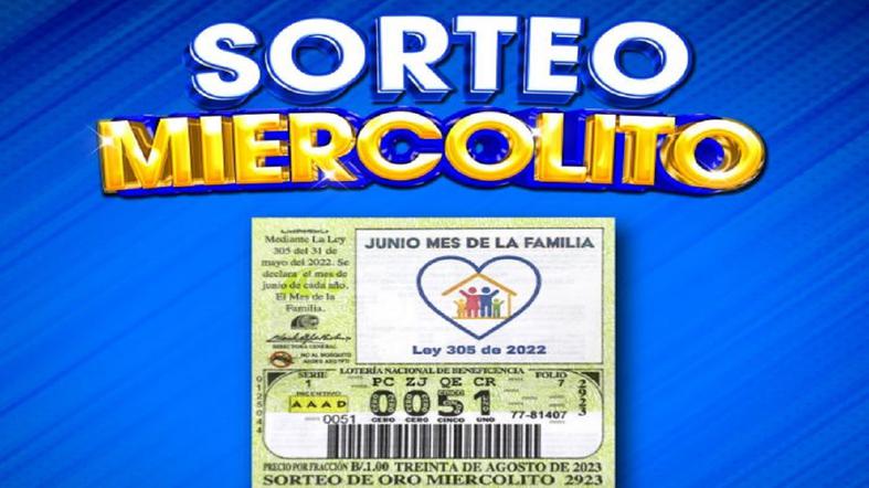 Lotería Nacional de Panamá del 30 de agosto: resultados del sorteo miercolito