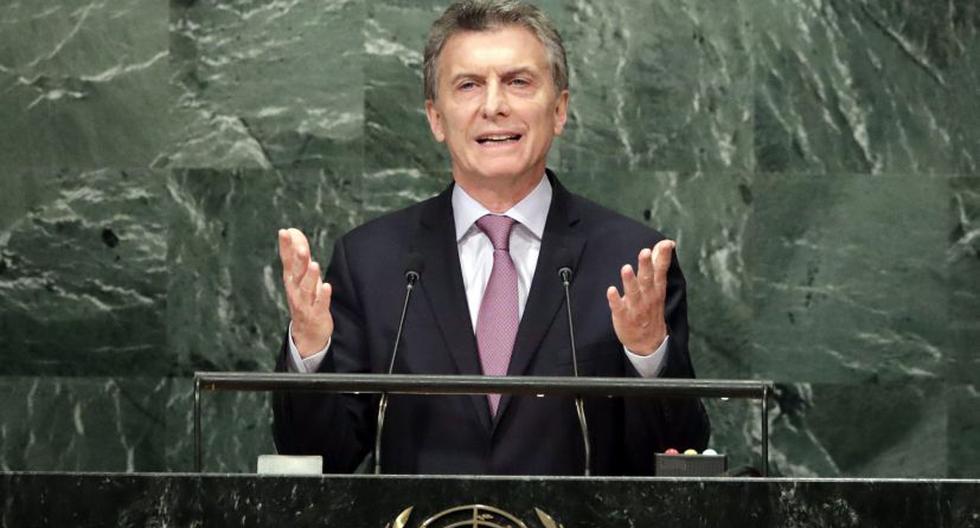 Mauricio Macri en su discurso ante la ONU este martes 20 de septiembre (EFE)