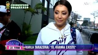 Karla Tarazona tras ‘ampay’ de Christian Domínguez :"El karma existe" | VIDEO