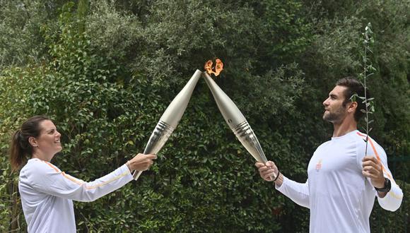 Llama olímpica fue encendida en Olimpia y empezó el relevo de la antorcha olímpica | Foto: AFP