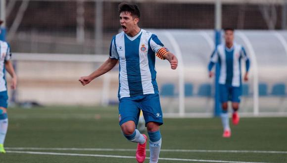 Alessandro Burlamaqui, capitán del equipo juvenil del club RCD Espanyol | Foto: RCD Espanyol