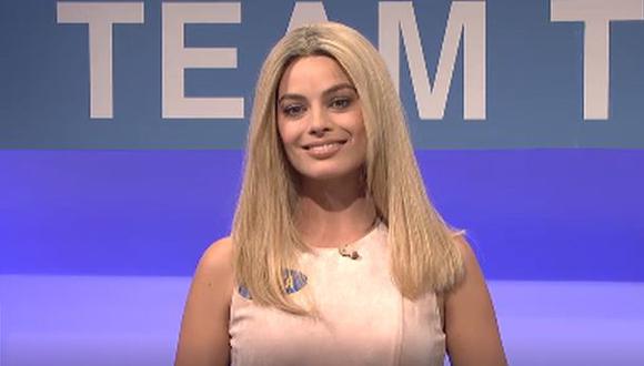 Margot Robbie imitó a Ivanka, la hija de Donald Trump en TV