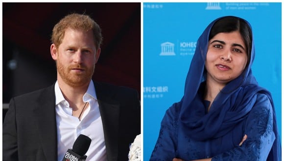 Malala Yousafzai conoció a Enrique de Sussex en 2014. (Foto: AFP)
