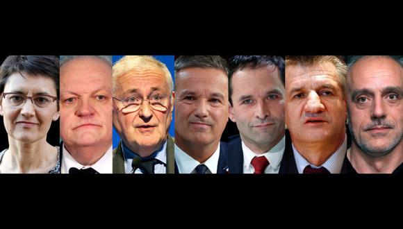 Los otros siete candidatos a la presidencia de Francia