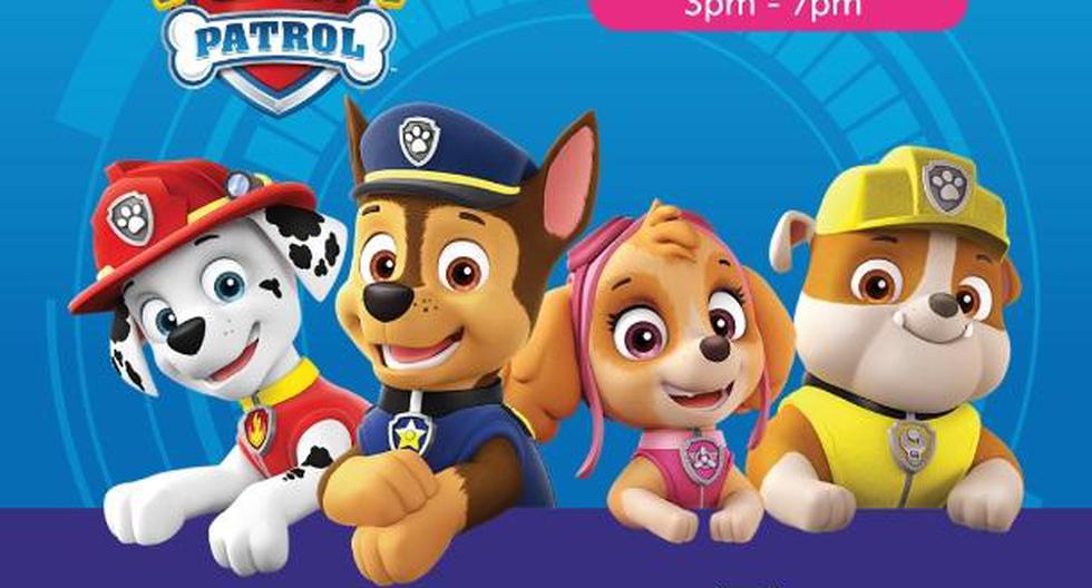 Todos los personajes de Paw Patrol estarán en el escenario principal de la feria. (Foto: Difusión)