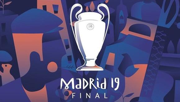 El póster para la final de la Champions League (Foto: UEFA).