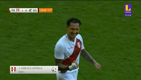 Presión y gol: Gianluca Lapadula anotó el 1-0 de Perú vs. Nueva Zelanda | VIDEO