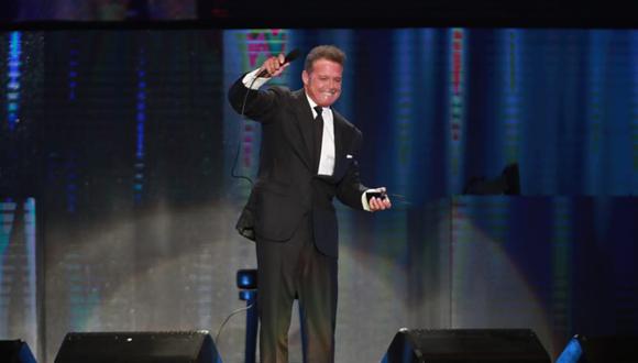 Luis Miguel durante su concierto en Lima. (Foto: Lino Chipana/ El Comercio)