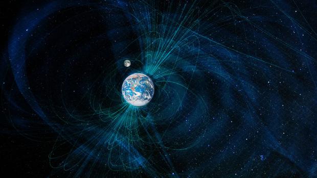 Earth's magnetic field is 100 times stronger than that of the Milky Way.