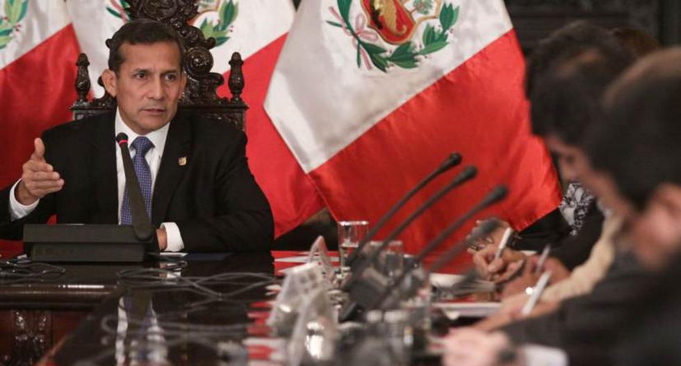 Mandatario Ollanta Humala y representantes de cinco partidos se reunirán este lunes a las 3:30 pm. (Foto: Andina)