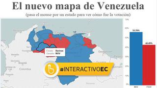 El nuevo mapa político en Venezuela tras las elecciones