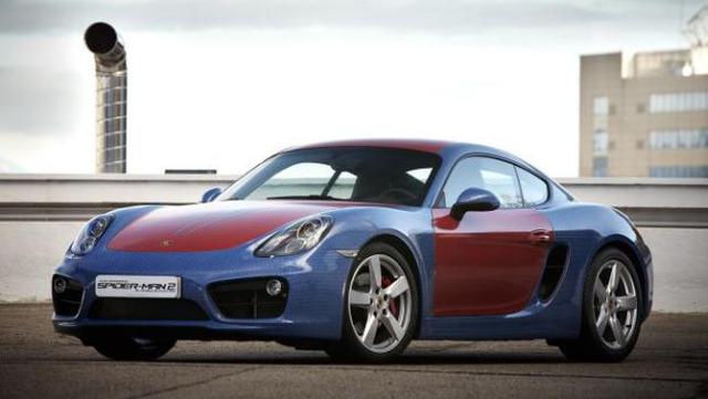 Porsche Cayman versión Spiderman para promocionar película - 1