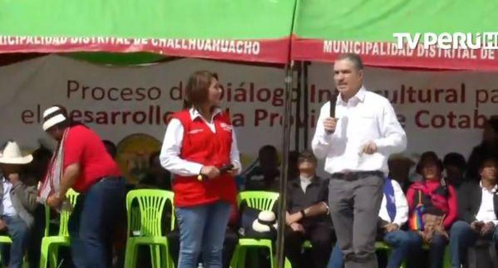El diálogo en esta jornada que se lleva a cabo en Molinopampa. (Foto: Captura TV Perú)