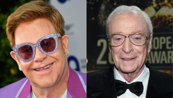 Reino Unido apuesta por Elton John y Michael Caine para convencer a los mayores de que se vacunen contra el COVID-19. (Foto: AFP)